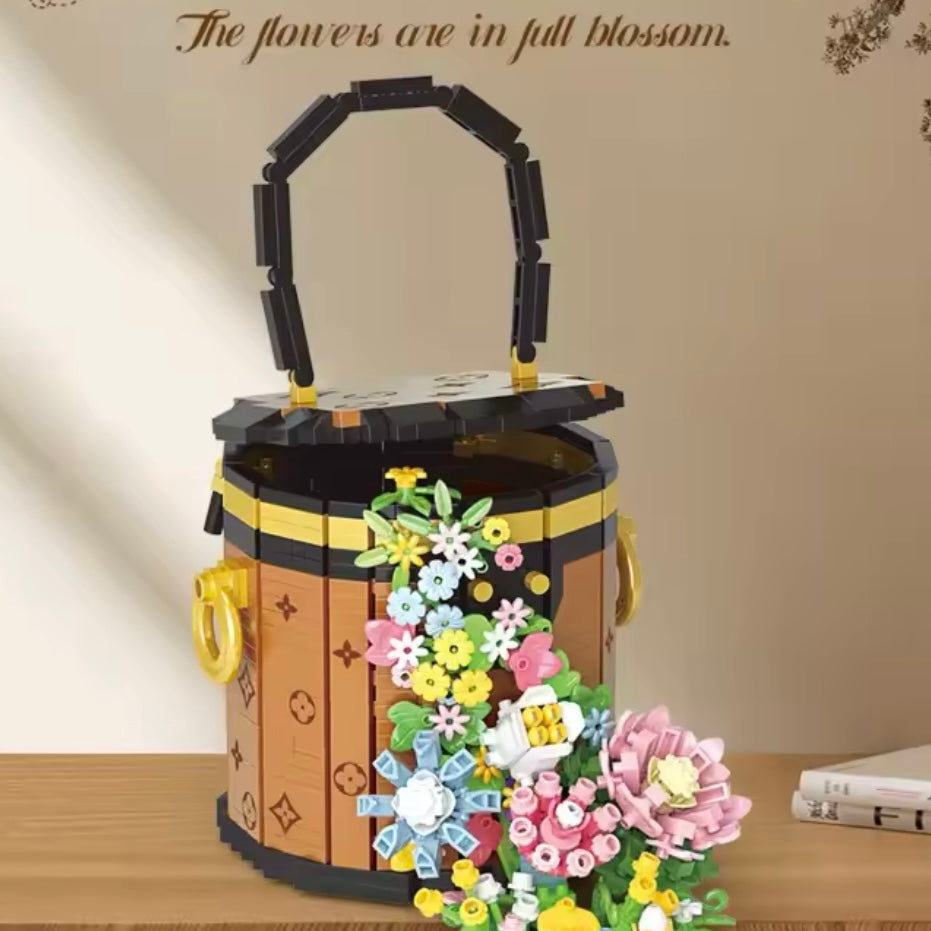 Barril con Flores | 1181 Piezas