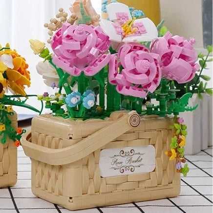 Canasta con flores | 1277 Piezas