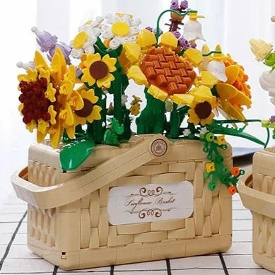 Canasta con flores | 1277 Piezas