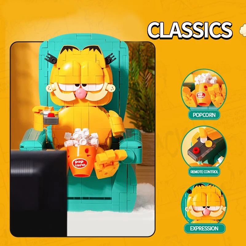 Garfield con silla reclinable
