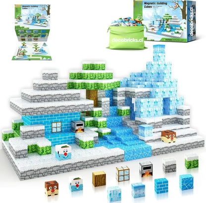 Bloques Minecraft Magnéticos Hielo Edición limitada 54/112/145 Piezas