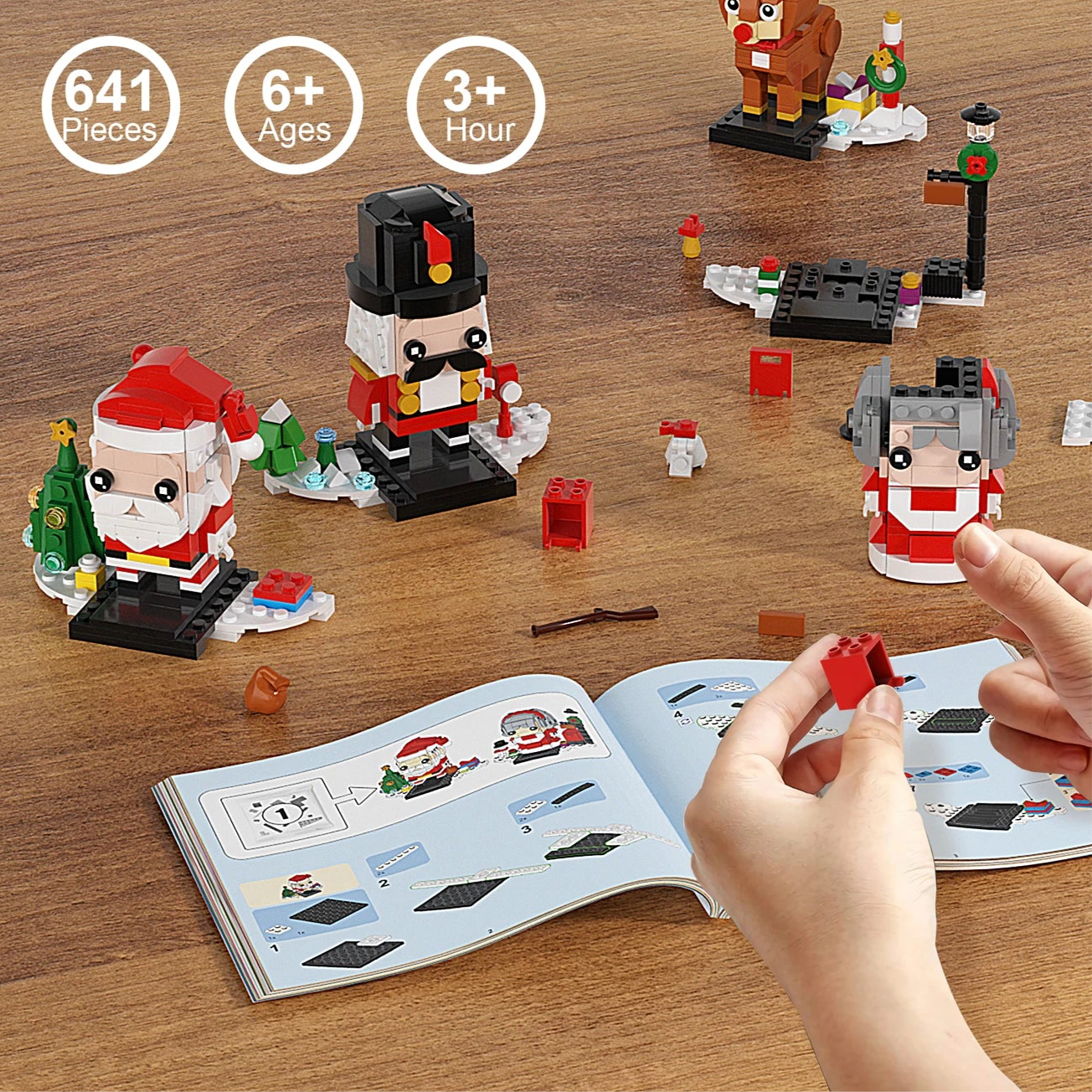 Muñecos navideños 4 en 1 | 641 Piezas