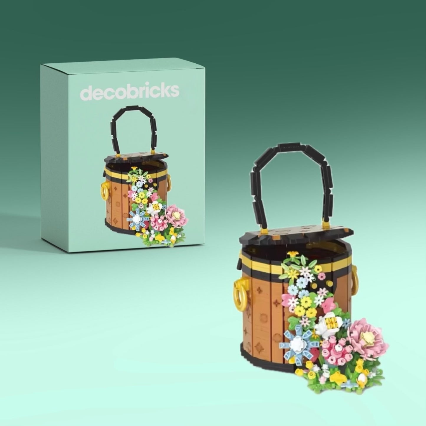 Barril con Flores | 1181 Piezas