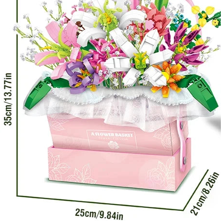 Cajita con flores | 702 Piezas