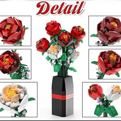 Rosas en masetero | 1378 Piezas