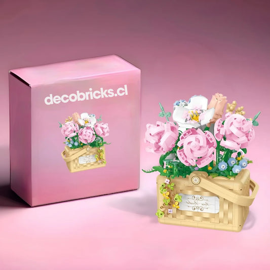 Canasta con flores | 1277 Piezas