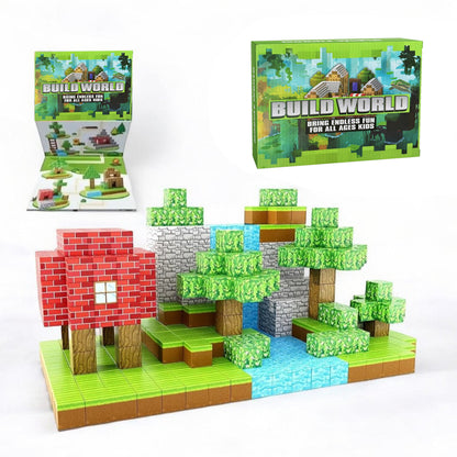 Bloques de Minecraft magnéticos Premium 48/100/148/200 Piezas