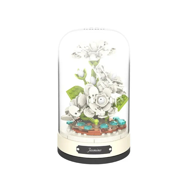 Rosa en vitrina giratoria | 170 Piezas