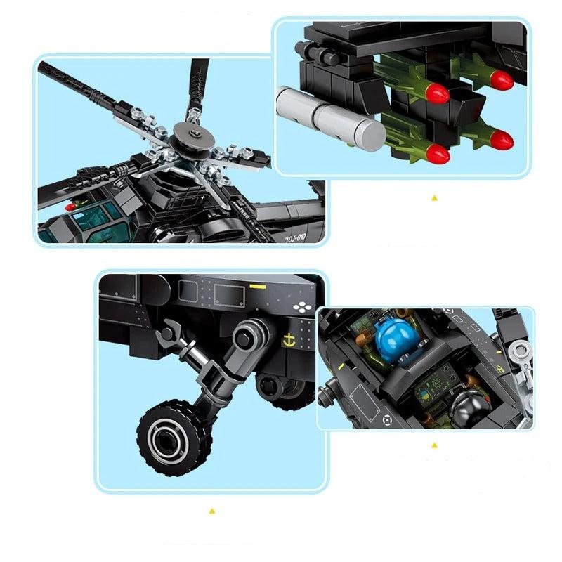 Helicóptero, bloques armables