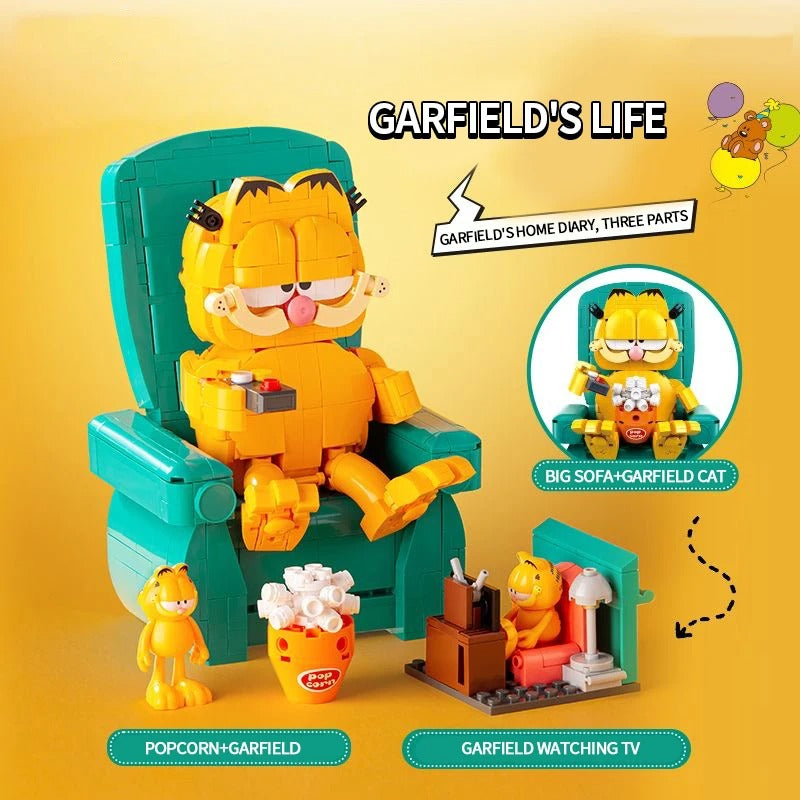 Garfield con silla reclinable