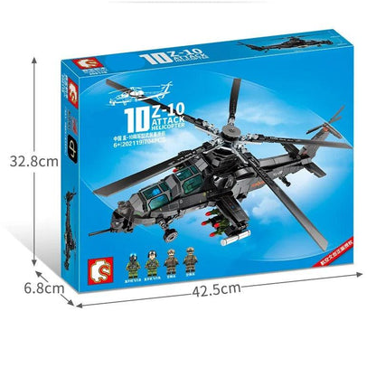 Helicóptero, bloques armables